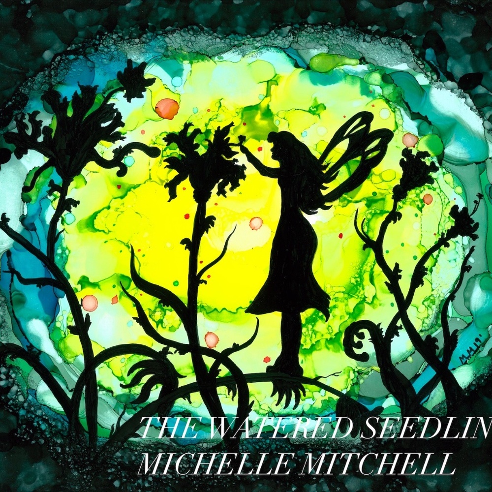 Fairy Archival Ink Art Print.  11x14 Alcohol Ink